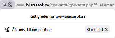 Av-blockera Plats web-sida